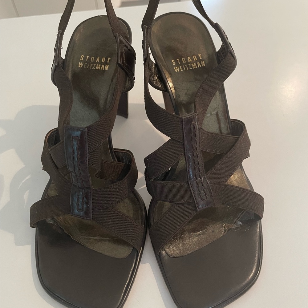 Brown Stuart Weitzman Sandals
